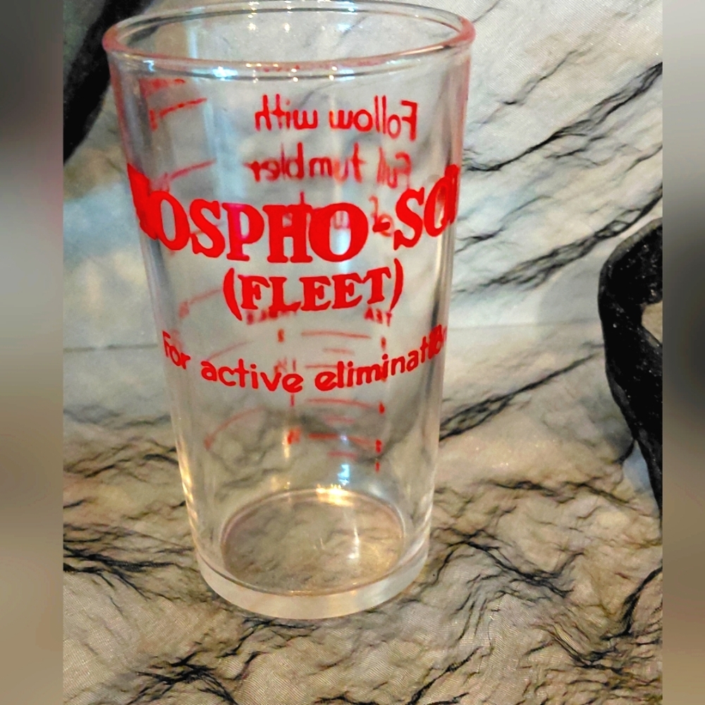 Vintage Fleets Phospho Soda Glass